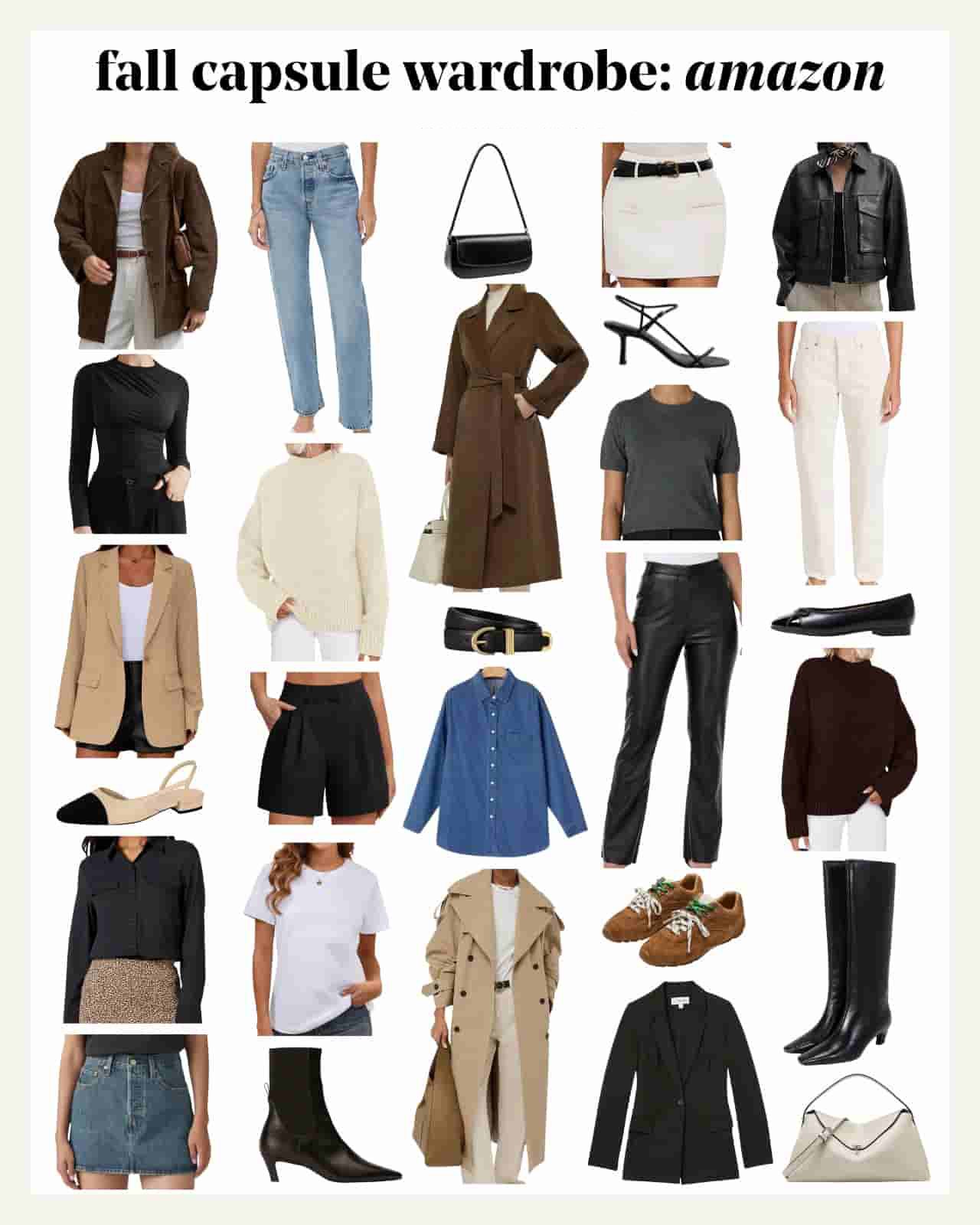 Fashion Jest Amazon Fall Capsule Wardrobe